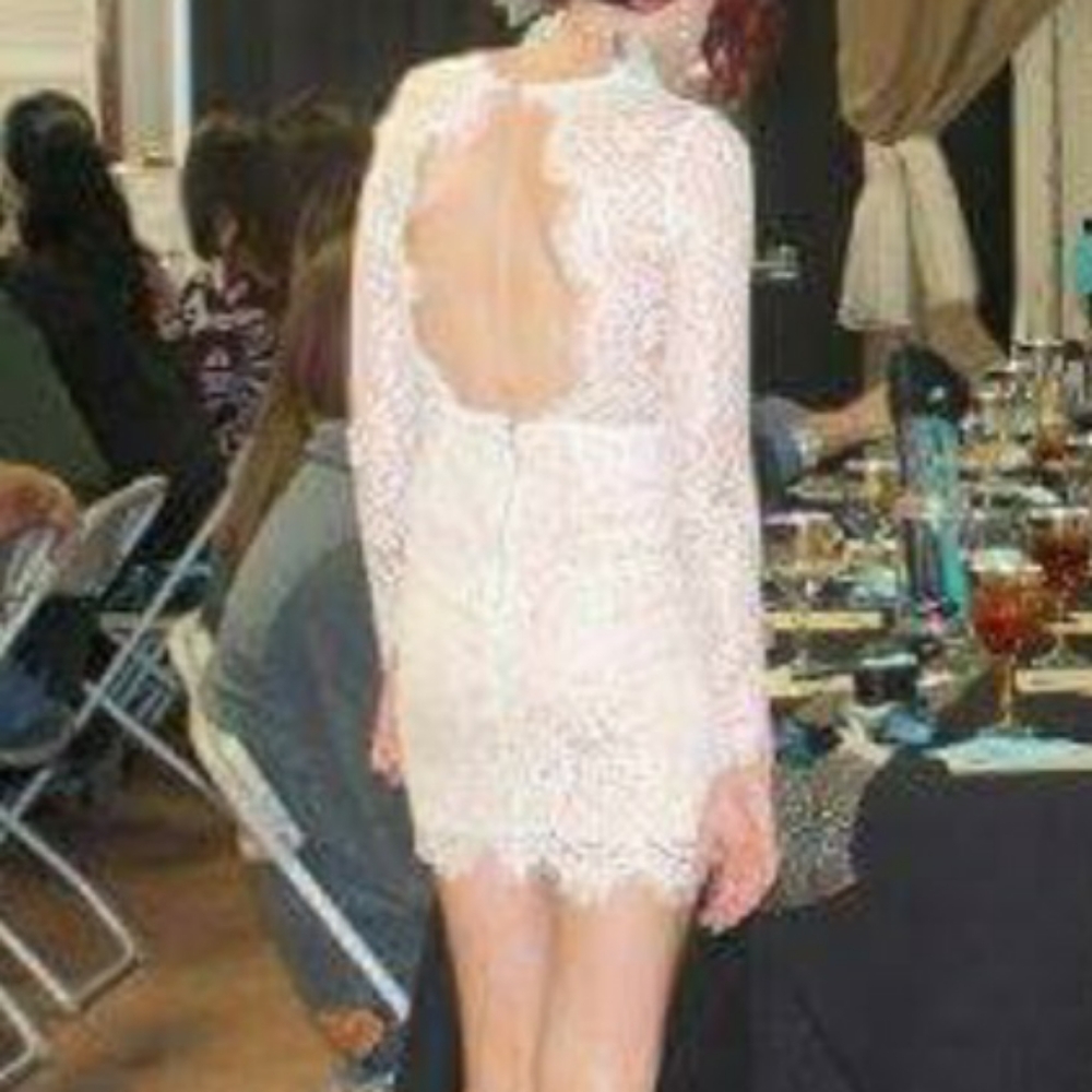 White lace dress